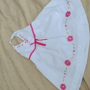 Halter kids dress with faux crystals